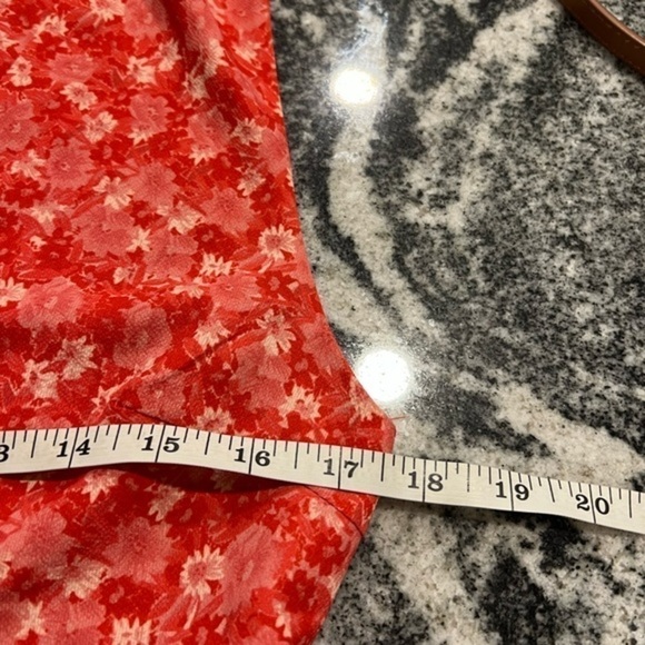 Nightwalker Peplum Floral Mini Dress with Plunging V Neckline - Picture 9 of 15